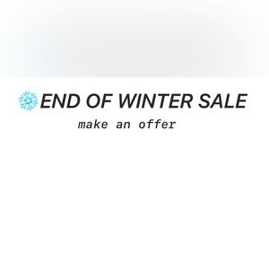 End of winter sale